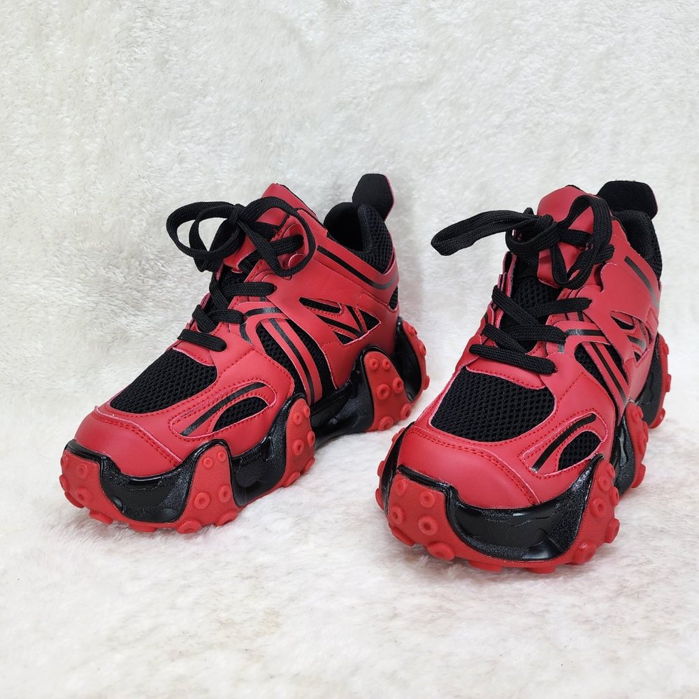 RED - Carambola 04 Sneaker Wedges By Anthony Wang